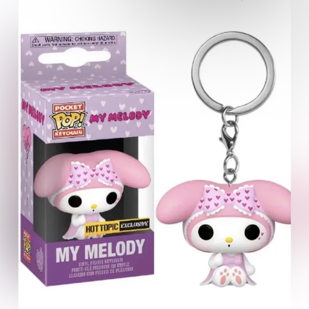 Funko Pocket Pop! Sanrio My Melody Vinyl Keychain-NWT Hot Topic Exclusive